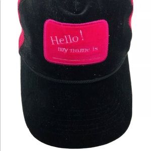 Women's Cap One Size in Pink and Black Hat